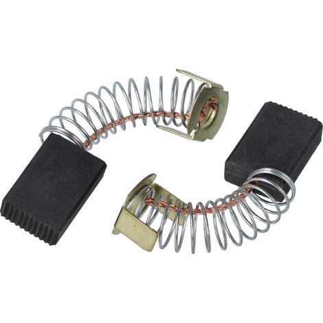 vhbw 2x balais charbon 6 x 13 x 19 mm compatible avec Flex LW 1302 A, LW 1202 S, LW 1202 230 (jusqu'au 1/5/2009) perceuse, ponceuse + ressort