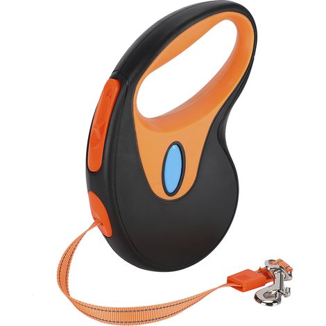 Corde de Traction rétractable en PP pour chien, accessoire d'alimentation pour la marche à l'extérieur, noir, 300cm (1/5)