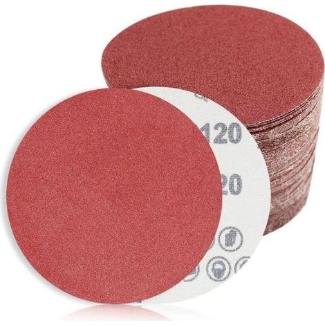 Lot de 60 Disques de Ponçage Papier Abrasifs, disques abrasifs de 150 mm de diamètre Grain 5XP40/60/100/120/180/240/320 400/600/ 800/1000/1200 pour ponceuse excentrique Poncer/Polir (1/5)