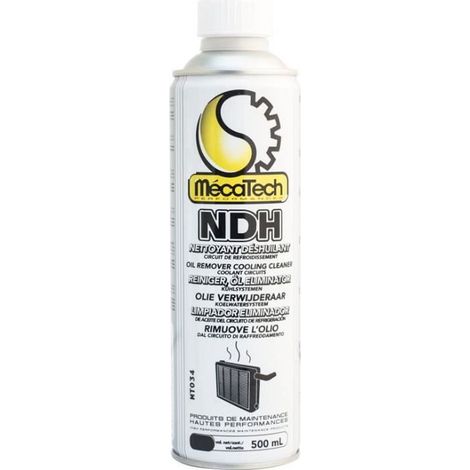 Nettoyant déshuilant circuit de refroidissement NDH 500ml Mecatech