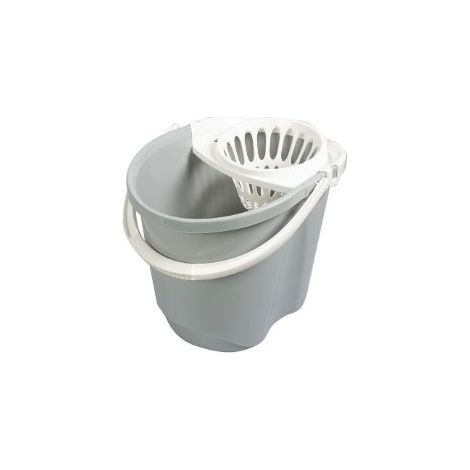 CUBO 15L CON ESCURRIDOR GRIS CLARO HABITEX - EHLIS
