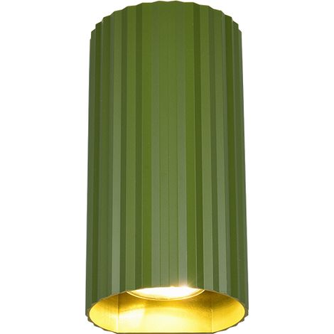 Wandleuchte Wandlampe Schlafzimmerlampe grün GU10 2 flammig H 18 cm