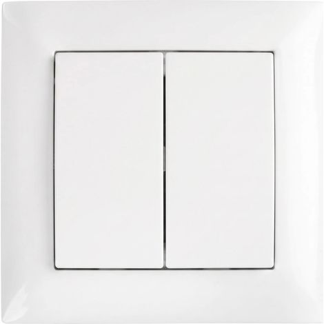 Toolight Double Switch With Frame Oste Jnh007-w White (1/5)