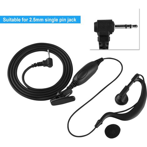 2-teiliges Zwei-Wege-Funk-Headset mit 2,5-mm-G-Pin für Walkie-Talkies