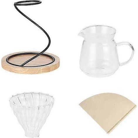 Support pour cafetière manuelle, cafetière en verre à piston -- (1/5)