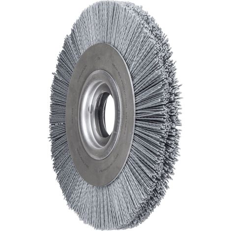 PFERD TOOLS Rundbürste breit ungezopft RBU Ø 250x30xvari. Bohr. SiC-Filament-Ø 1,10mm Korn 120 Schleifbock (1/4)