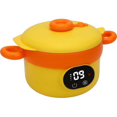 Ciotola elettrica per riscaldare gli alimenti per bambini, scaldavivande, ciotola per l'alimentazione infantile, controllo intelligente della temperatura, temperatura costante, Cha (Giallo) (1/5)