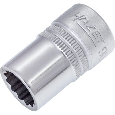 Hazet 900Z-14 Inserto Chiave a Bussola Doppio Esagono, Argento, Attacco Quadro, Cavo, 12.5 mm 1/2 di Pollice (1/2)