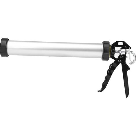 Aluminum Alloy Caulking Gun 600ml Silicone Sealant Tool with Nozzles for Caulking and Glass Glue (1/5)