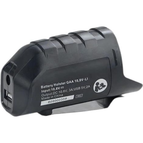Adaptateur de charge USB avec batterie pour veste chauffante, accessoire de remplacement pour BOS Bosch 12 V BAT411, D-70745, GSR 10.8-2-Li, GDR 10.8-LI, GWI 10.8 V-LI (1/5)
