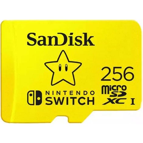 SanDisk Carte microSDXC UHS-I pour Nintendo Switch 256Go - Produit sous licence Nintendo (1/2)
