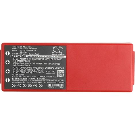 BATTERIA COMPATIBILE HBC FBA213BL NiMH 6V 2000 mAh