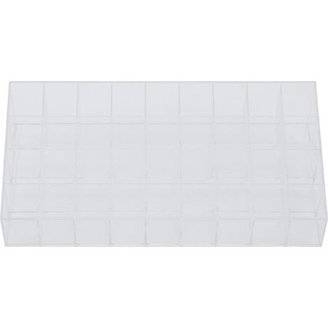 Boîte de Rangement Transparente pour 36 Rouges à Lèvres - Organisateur de Pinceaux à Ongles et Cosmétiques (1/5)
