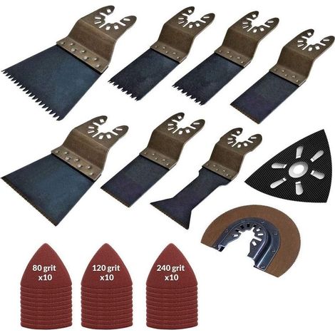 Excel 39 Piece Bi-Metal Multi Tool Set Wood Metal Cutting Sanding Sander