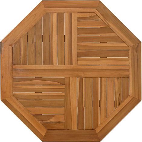 Table Top 80x80x2.5 cm Octagonal Solid Wood Teak vidaXL