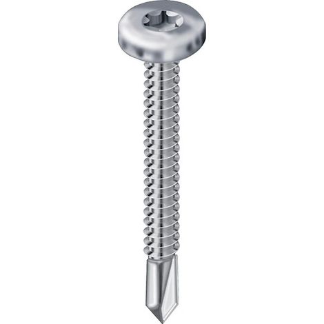 Vis autoperforante tête cylindrique empreinte Torx acier DIN 7504 MT - 4,8 - 25,4 (1/5)