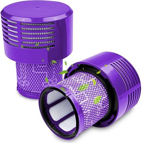 2er-Pack Filter für Dyson V10, waschbar, aus Baumwolle, für kabellosen Staubsauger (1/5)