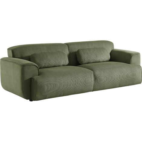 sweeek - 3-Sitzer-Sofa mit Cordbezug, Cord, Grün (1/5)
