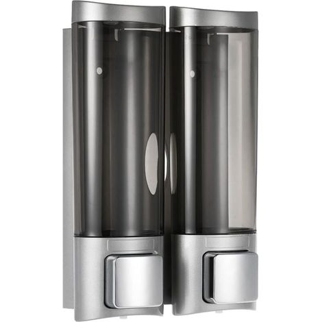 Soap Dispenser, 200ml, Manual Soap Dispenser, Wall Mounted Hand Sanitizer Dispenser, Shampoo and Shower Gel Dispenser, for Bathroom Toilet Hotel, 2pcs MUMU
