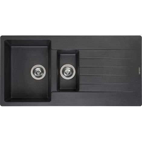 Reginox Einbauspüle Harlem 15 Regi-Granit Black Silvery (1/5)