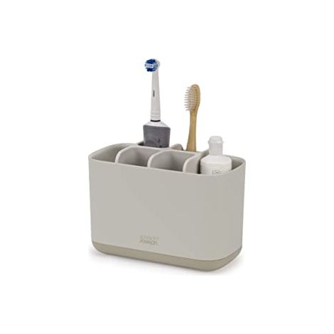 JOSEPH JOSEPH EASYSTORE - CADDY DE RANGEMENT POUR ACCESSOIRES DE SALLE DE BAIN - ECRU 70575