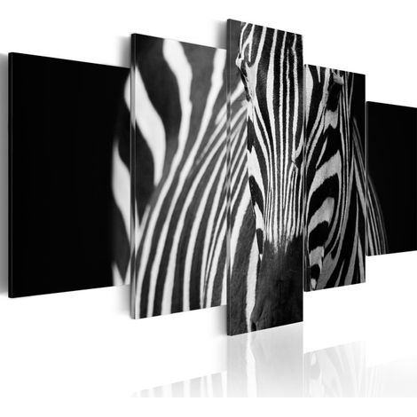 Tableau Imprimé "Regard du Zèbre" 100 x 200 cm (1/2)