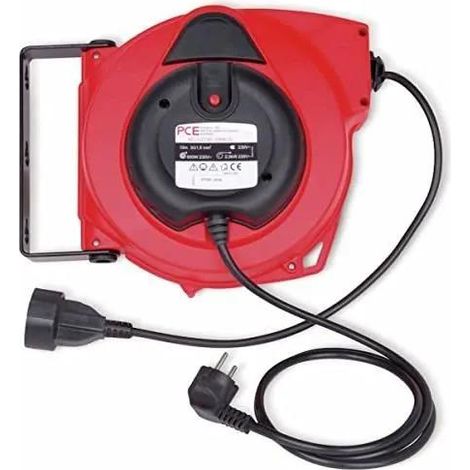 Avvolgitore automatico PCE 10 metri nero robusto