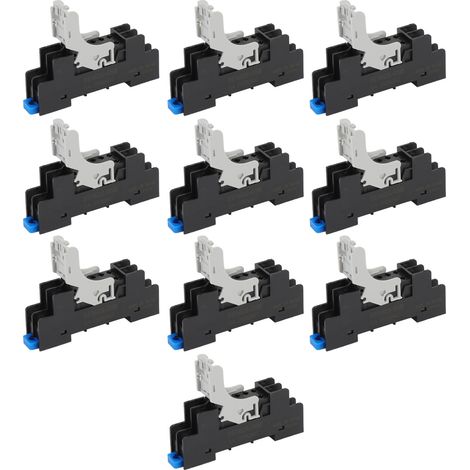 Kit de 10 supports de relais à 8 broches, accessoires pour tour, 250 V CA (1/5)