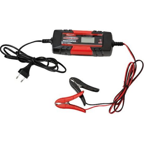 Ladegerät de Prostownik Weldman Battery Charge 50, 6V/12V, hohe Effizienz, ideal für Fahrzeuge, einfach dezu bedienen, kompaktes Design, perfekt für den professionellen und privaten Gebrauch.