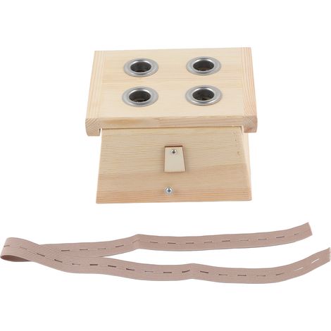 Boîte de Moxibustion en Bois à Température Réglable, Thérapie de Guérison avec 4 Trou (1/5)