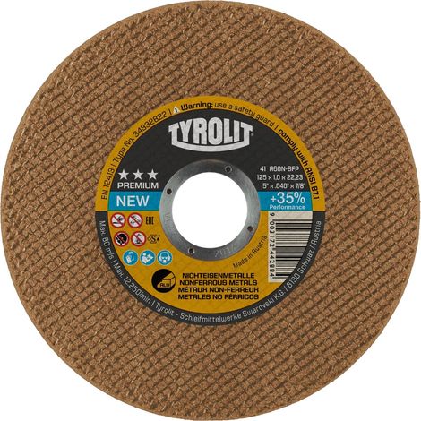 Disco taglio Premium diametroNo-Fe 230x2,5 TYROLIT 32142