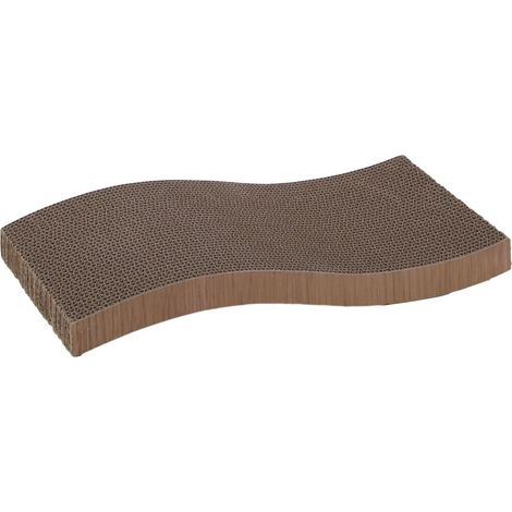 Carton à gratter double face pour chat Kwano brun - 47 cm - Flamingo - Flamingo (1/3)