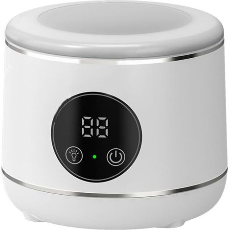 Pulitore a ultrasuoni per uso domestico con lampada UV, adatto per protesi dentarie, posate, ecc., spina standard europea.