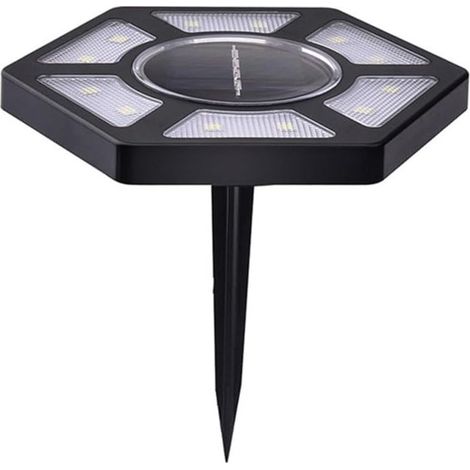 Stück Solar-Gartenleuchte für den Außenbereich, Bodenleuchte mit 12 LEDs, Gartenbeleuchtung für Gartenwege und Terrasse (1/5)