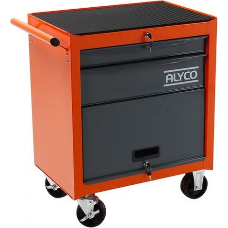 CHARIOT ALYCO ORANGE PORTAIL 2 TIROIRS 678x459x702MM (1/5)