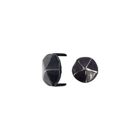 Coprivite in ferro battuto HSI, testa a diamante, forma rotonda - 2 punte 19x11mm - 179940