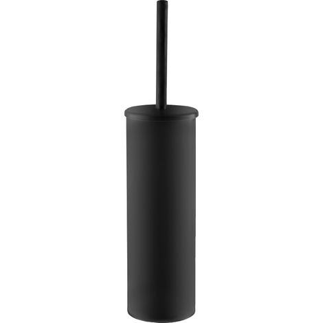 Porte balai mural TITO en laiton massif noir mat - Ø9xh37 cm - Koh-I-Noor