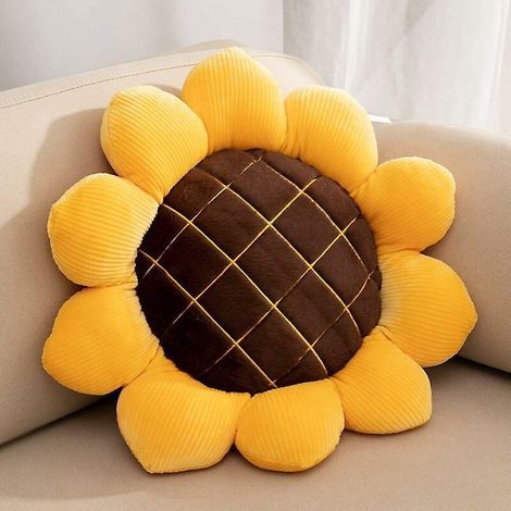coussin De Sol Doux En Forme De Tournesol Pour Dcoration De La Maison (48 Cm) (1/4)