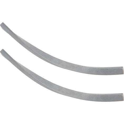 Lot de 2 barres en acier tungstène 2063 (70x2,3x3,5 mm) façonnées en spirale, vendues ensemble. (1/5)
