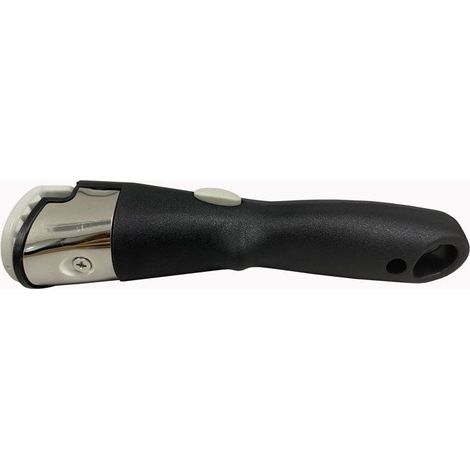 Asa extraíble BAUMALU para sartenes de inox con revestimiento, compatible con COMETE, gris/plata y negro (1/4)