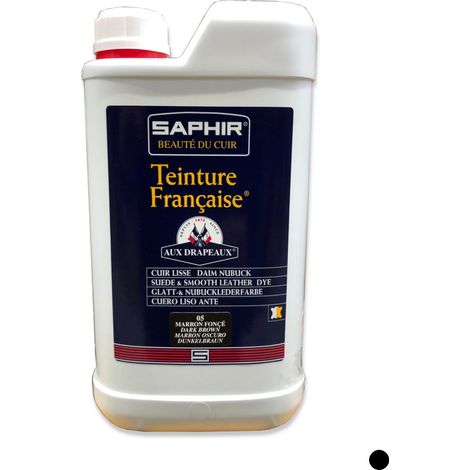 TEINTURE FRANCAISE Cuir Liquide Saphir, 1 litre NOIR