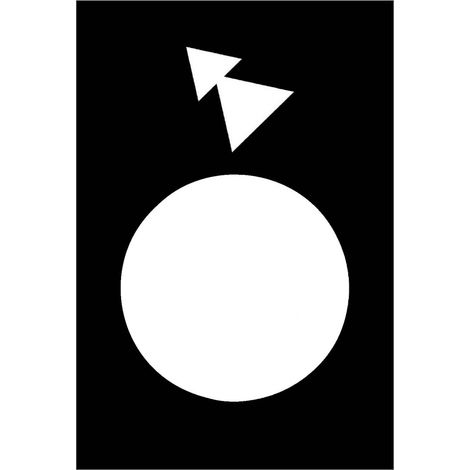Plaque de description noire rectangulaire 30x40mm à rotation lente/rapide arrière ZB2BY2918 (1/2)