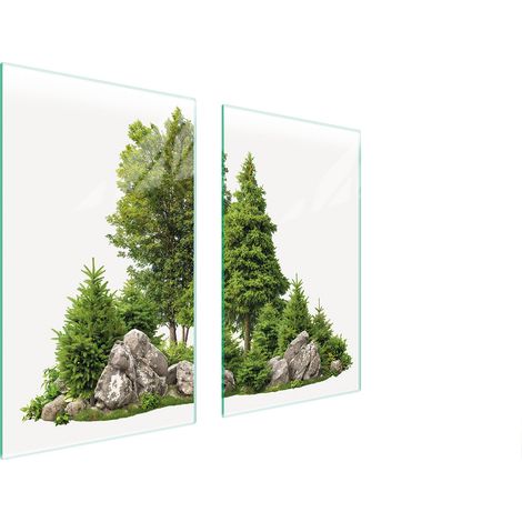GLASSCHUTZPLATTE FÜR HERD 75x52 TREE (1/5)