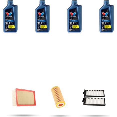Kit tagliando 3 FILTRI e 4L OLIO compatibile con Chevrolet Korando 2.0 16V 94KW dal 1998 (1/5)