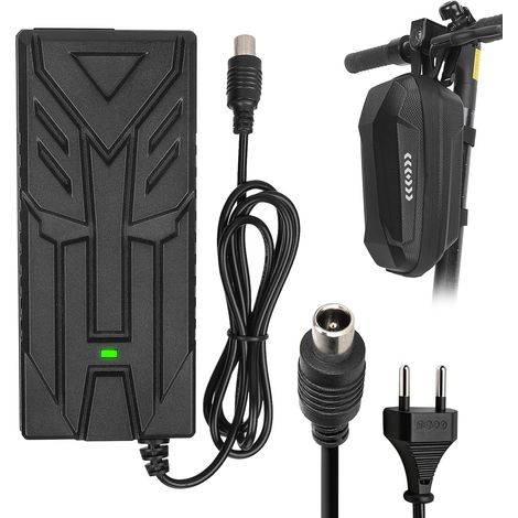 42V 2A Chargeur Trotinette Electrique pour Xiaomi M365,Pro,Pro 2,Mi 3,1s,Mi 4, 4 Lite, 5 Elite,Universel Chargeur de Batterie Lithium pour Ninebot,84W AC 8MM DC Charrgeur Rapide+2L Sac Etanche (1/5)