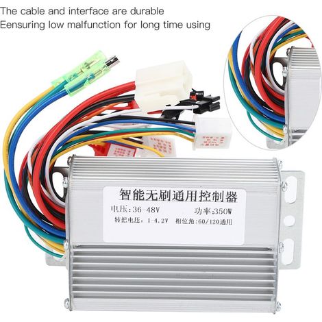 Contrôleur Moteur BLDC 36V 48V 350W Étanche Aluminium pour Vélo Électrique