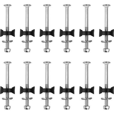 Lot de 12 vis de trampoline, fixation pour trampoline de jardin, acier galvanisé, pour grand trampoline et petit trampoline-Chrom (1/5)