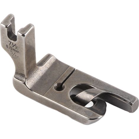 Pied presseur ourlet roulé universel pour machine à coudre industrielle à une aiguille, à lit épais (8,0 mm) (1/5)