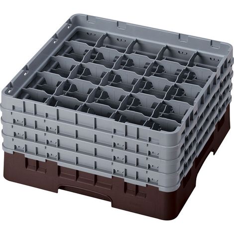 Casiers de lavage - Haut max 21.5 cm - 50 x 50 x 26.7 cm - Brun - Lot de 2 - Cambro