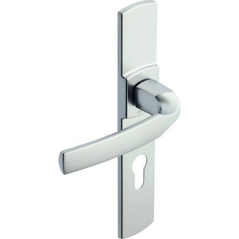 Ensemble de poignées de porte ARTIS EA195 - ASSA ABLOY BEZAULT 70 Chromé velours 41 Condamnation + voyant